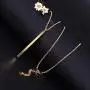 PERNNLA PEARL Long Disc Pendant Necklace for Women 18K Gold Plated Sweater Chain Fashion Jewelry PERNNLA PEARL Long Disc Pendant Necklace for Women 18K Gold Plated Sweater Chain Fashion Jewelry