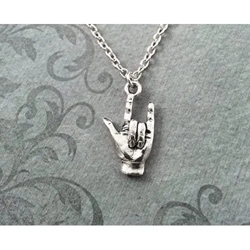 I Love You Necklace Very Small Sign Language Necklace I Love You Hand Necklace Silver Necklace Deaf Awareness Deaf Gift Hearing Impairment I Love You Necklace Very Small Sign Language Necklace I Love You Hand Necklace Silver Necklace Deaf Awareness Deaf Gift Hearing Impairment