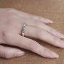 BOCIOL Silvering dad Rings for Men, for dad Rings for Men Stainless Steel Jewelry Custom Ring for dad