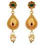 Aheli Elegant Gold Tone Crafted Ethnic Festive Wedding Party Wear Choker Necklace Jhumki Earrings Set for Indian Women Traditional Fashion Jewelry Aheli Elegant Gold Tone Crafted Ethnic Festive Wedding Party Wear Choker Necklace Jhumki Earrings Set for Indian Women Traditional Fashion Jewelry