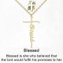 sovesi Faith Cross Necklace for Women 14K Gold Plated Gold Cross Pendant Hope Necklaces Religious Jewelry Gift for Women