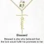sovesi Faith Cross Necklace for Women 14K Gold Plated Gold Cross Pendant Hope Necklaces Religious Jewelry Gift for Women