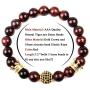 GVUSMIL 8mm Tiger Eye Natural Stone Beads Bracelet Set Charm Healing Energy Jewelry for Men Women