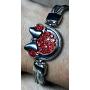 Snap Jewelry Red Minnie Mouse with Silver Plated Bow fits 18-20mm Standard Size Ginger Style Charms My Prime Gifts