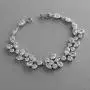 Mariell Mosaic Shape Cubic Zirconia Bridal and Wedding Bracelet for Brides with Marquis and Round CZ Gems Mariell Mosaic Shape Cubic Zirconia Bridal and Wedding Bracelet for Brides with Marquis and Round CZ Gems