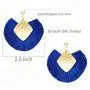 Tassel Hoop Earring, Statement Thread Dangle Earrings Stylish Long Fringe Drop Earrings Lightweight Long Swingy French Hook Earrings for Women Girls Tassel Hoop Earring, Statement Thread Dangle Earrings Stylish Long Fringe Drop Earrings Lightweight Long Swingy French Hook Earrings for Women Girls
