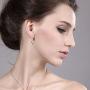 Gem Stone King 13.00 Ct Purple and Green Amethyst 16x12mm Pear Shape 925 Silver Dangle Earrings
