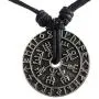 CCBFY Nordic Coin Amulet Vegvísir Odin Triple Horn Triquetra Valknut All in One Pewter Pendant Necklace CCBFY Nordic Coin Amulet Vegvísir Odin Triple Horn Triquetra Valknut All in One Pewter Pendant Necklace