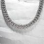 Shop-iGold 18K Gold Finish Lab Diamond CZ Miami Cuban Link Chain Necklace Micro Pave Iced Out Mens Choker Necklace - Mens Jewelry, Mens Necklace, Iced Out Chain, Iced Out Jewelry