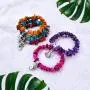 Shop LC Delivering Joy Set of 5 Multi Color Stretchable Wrap Shell Charm Stretch Bracelet Adjustable Fashion Women Jewelry