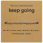 Ttdwg Keep Going Morse Code Bracelet Jewelry for Her Alphanumeric Couple Bracelet Adjustable Bracelet Beads Friendship Inspirational Valentines Day Gifts for Women Girls
