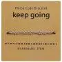 Ttdwg Keep Going Morse Code Bracelet Jewelry for Her Alphanumeric Couple Bracelet Adjustable Bracelet Beads Friendship Inspirational Valentines Day Gifts for Women Girls