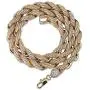 JINAO 18K Gold Plated Hip Hop Iced Out Lab Diamond Rope Chain Necklace Bracelet for Men