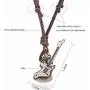 COOSTUFF ANNA Genuine Leather Necklaces Adjustable Rope Mens Punk Rock Jewelry Pendant Necklace & Choker COOSTUFF ANNA Genuine Leather Necklaces Adjustable Rope Mens Punk Rock Jewelry Pendant Necklace & Choker