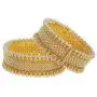 Efulgenz Fashion Jewelry Indian Bollywood 14 K Gold Plated Faux Pearl Crystal Cuff Bracelets Bangle Set (2 Pc) Efulgenz Fashion Jewelry Indian Bollywood 14 K Gold Plated Faux Pearl Crystal Cuff Bracelets Bangle Set (2 Pc)