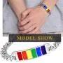 PROSTEEL LGBT Gay Pride Rainbow Bracelet Bangle, Love is Love Men Women Jewelry Gift, Lesbian Pride Bracelets PROSTEEL LGBT Gay Pride Rainbow Bracelet Bangle, Love is Love Men Women Jewelry Gift, Lesbian Pride Bracelets