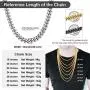 ChainsPro Men Chunky Miami Cuban Chain Necklace, Custom Available, 6/9/14mm Width, 18/20/22/24/26/28/30inch Length, Gold Plated/Stainless Steel/Black-with Gift Box ChainsPro Men Chunky Miami Cuban Chain Necklace, Custom Available, 6/9/14mm Width, 18/20/22/24/26/28/30inch Length, Gold Plated/Stainless Steel/Black-with Gift Box