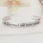 WUSUANED Be A Mermaid and Make Waves Hair Tie Grooved Cuff Bangle Bracelet Inspirational Gift for Her WUSUANED Be A Mermaid and Make Waves Hair Tie Grooved Cuff Bangle Bracelet Inspirational Gift for Her