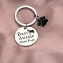 BLEOUK Australian Shepherd Keychain Aussie Gift Aussie Dog Mom Best Australian Shepherd Mother Dog Paw Print for Australian Shepherd Owners Lovers