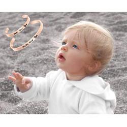 MAOFAED Mother Daughter Bracelet Mom and Baby Bird Bracelet Baby Baptism Jewelry for New Mom and Wife