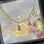 YSAHan Personalized Name Necklace Custom Initial Charm Pendant Nameplate Necklaces 18K Gold Plated Gift for Women Girls