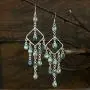 Natural Gemstones 925 Silver Overlay handmade Dangle Earrings for Women Natural Gemstones 925 Silver Overlay handmade Dangle Earrings for Women