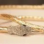 Tvoip Fashion Collier Femme Jewelry Full Rhinestone Accessories gold silver Crystal Snake long Pendant Necklace. (Gold) Tvoip Fashion Collier Femme Jewelry Full Rhinestone Accessories gold silver Crystal Snake long Pendant Necklace. (Gold)