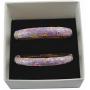 UJOY Cloisonne Bracelet Butterfly Gold Hinge Indian Cuff Bangle Enameled Jewelry Bracelets for Women Gift Box 55A108