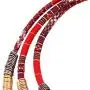 XY Fancy Feather Pendant Multi Layers Tribal Bib Necklace Statement Earring Jewelry Set