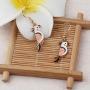 BAUNA Cute Parrot Bird Earrings Parrots Dangle Earrings Bird Animal Ear Jewelry for Mom Women Girls