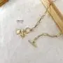 Obidos 14K Gold Plated Lock Star Dainty Toggle Necklace | Gold Necklaces for Women Obidos 14K Gold Plated Lock Star Dainty Toggle Necklace | Gold Necklaces for Women