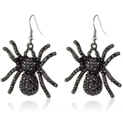 MDPOO Spider Earrings for Women Witch Jewelry Halloween Drop Earrings Black Spider Dangle Earrings MDPOO Spider Earrings for Women Witch Jewelry Halloween Drop Earrings Black Spider Dangle Earrings