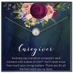 Grace of Pearl Thank You Gifts for Appreciation Gifts for Nurse Thank You Necklace Gifts for Caregiver Gifts for Nurse Gifts for Registered Nurse