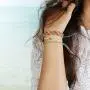 KELITCH Bohemian Summer Seed Beads Charm Strand Bracelet Handmade Womens Link Bracelets Fashion Jewelry Gift for Girl