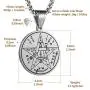 HZMAN Vintage Hebrew Esoteric Tetragrammaton Stainless Steel Pentagram Pendant Necklace 22 + 2 Inch Chain HZMAN Vintage Hebrew Esoteric Tetragrammaton Stainless Steel Pentagram Pendant Necklace 22 + 2 Inch Chain