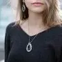 PZ Paz Creations 925 Sterling Silver Lace Drop Necklace, Made in Israel PZ Paz Creations 925 Sterling Silver Lace Drop Necklace, Made in Israel