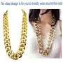 DaNaRaa Mens Chunky Necklace, Rapper Fake Gold Chain 90s Hip Hop Fake Gold Necklace Costume Accessory (27.5 Inches1.37inches) DaNaRaa Mens Chunky Necklace, Rapper Fake Gold Chain 90s Hip Hop Fake Gold Necklace Costume Accessory (27.5 Inches1.37inches)