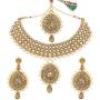 MUCH-MORE Indian Bridal Necklace Fashion Gold Plated Bollywood Ethnic Wedding Party Wear Jewelry Set