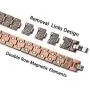 RainSo Mens Double Row Pure Copper Magnetic Therapy Bracelet Pain Relief for Arthritis 3500 Gauss with Gift Box Adjustable RainSo Mens Double Row Pure Copper Magnetic Therapy Bracelet Pain Relief for Arthritis 3500 Gauss with Gift Box Adjustable