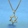LineAve Stainless Steel Jewish Star of David Pendant Necklace, Unisex, 8h0047