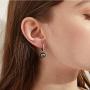 ZowBinBin Earrings 925 Sterling Silver Pearl Earrings for Women Fashion Hoop/Omega/Drop/Hook Pearl Earrings 8mm 10mm 13mm