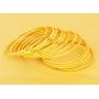 Touchstone New Indian Bollywood Fine Cut Channel Work Thin Designer Bangle Bracelets. Set of 12. in Antique Gold Tone for Women.