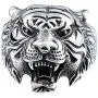 SAINTHERO Mens 316L Stainless Steel Ring Band Vintage Gothic Tribal Biker Tiger Head Rings Animal Design Silver/Black/Gold/Gold Black Size 7-13 SAINTHERO Mens 316L Stainless Steel Ring Band Vintage Gothic Tribal Biker Tiger Head Rings Animal Design Silver/Black/Gold/Gold Black Size 7-13