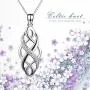 YFN Irish Celtic Knot Created Opal Pendant Necklace Infinity Love Sterling Silver CZ Jewelry 18'' YFN Irish Celtic Knot Created Opal Pendant Necklace Infinity Love Sterling Silver CZ Jewelry 18''