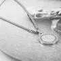 HZMAN Bible Verse Prayer Necklace Christian Jewelry Gold Stainless Steel Praying Hands Coin Medal Pendant