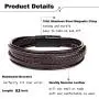 FIBO STEEL 3 Pcs Magnetic-Clasp Braided Leather Bracelets for Men Wrap Leather Wrist Cuff Bangle Bracelets 8.3-8.7in FIBO STEEL 3 Pcs Magnetic-Clasp Braided Leather Bracelets for Men Wrap Leather Wrist Cuff Bangle Bracelets 8.3-8.7in