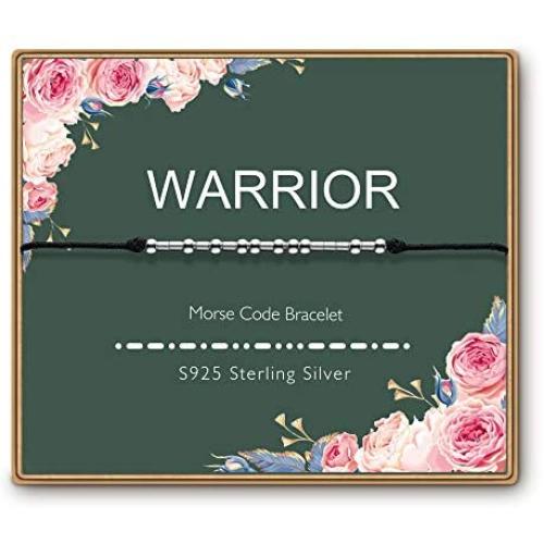 FAIRYGEM Morse Code Bracelets for Women Sterling Silver Beads Funny Friendship Birthday Gifts for Friends Female Her Sister