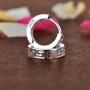 Infinite U Huggie Earrings 925 Sterling Silver Small Hoop for Women Girls