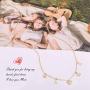 Dainty Letter Choker Butterfly Pendant Necklace 18k Gold Shaker Choker for Women Mama CZ Heart Pendant Chain Necklace 16