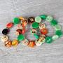Earth Accessories Boho Bracelets for Women - Plant Based and Sustainable Bohemian Bracelet and Jewelry - Hippie Bracelets or Stretch Chunky Beaded Bracelets
